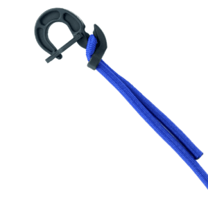 Easy fix hook with blue elastic cord DIY - step 3