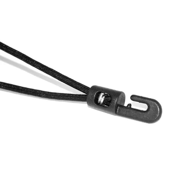 Bungee ties with small plastic hook