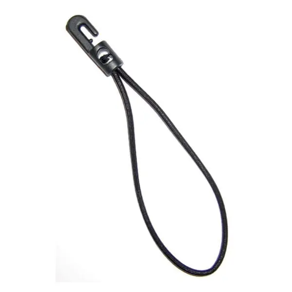 black bungee loop with small hook