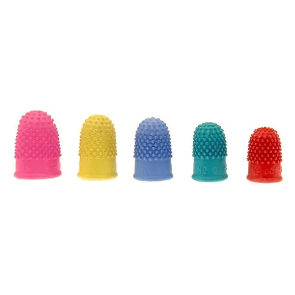 coloured rubber finger cones