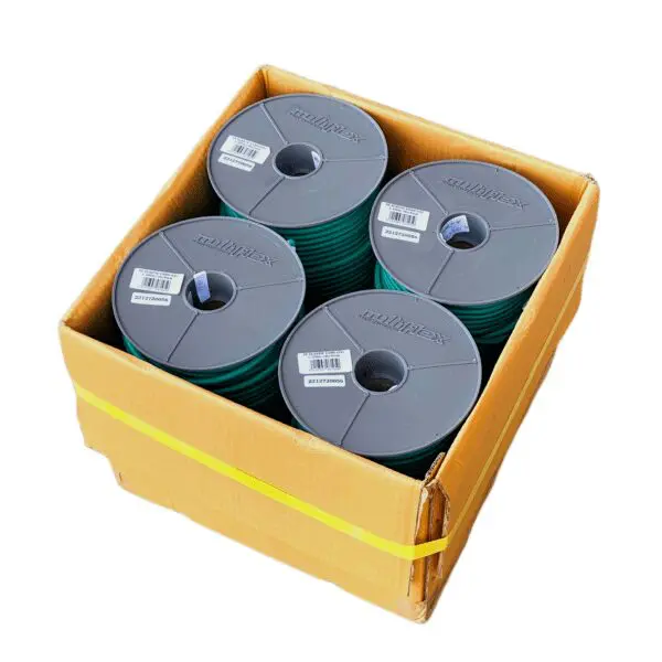 Multiflex 100m reels shock cords packaging cardboard