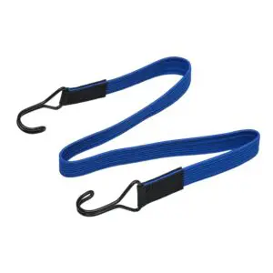 Flat bungee cords with two double wire hooks