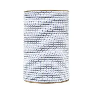Best overall shock cord vertical reel white&blue colour. Polypropylene yarn.