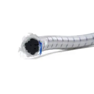 Large diameter shock cord cut, polypropylene yarn with multi thread rubber core