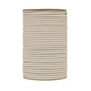 Shock cord vertical reel beige colour. Polyethylene yarn.