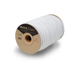 Superior stretch shock cord, Ecoflex quality white colour. Several diameters available