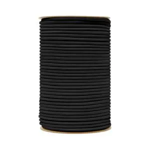 Shock cord vertical reel black colour yarn.
