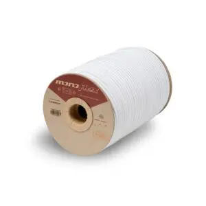 Shock cord reel monoflex quality white colour. Several diameters available