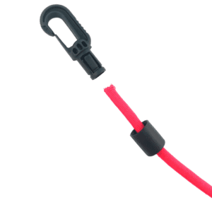 Auto locking hook with red shock cord DIY step-1