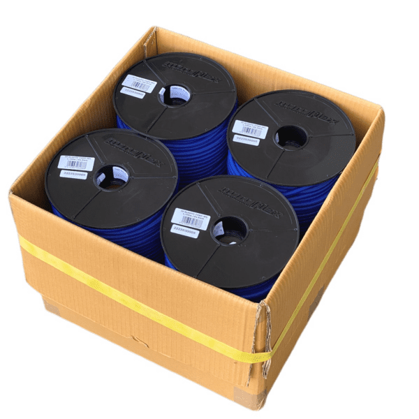 Monoflex 100m reels shock cords packaging cardboard