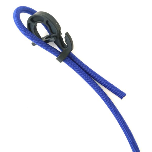 Easy fix hook with blue elastic cord DIY - step 2