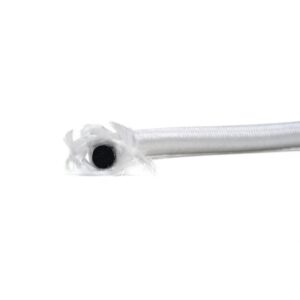 Superior stretch shock cord cut, polypropylene yarn with mono thread rubber core