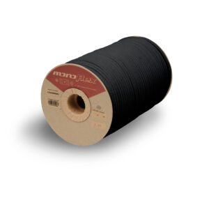 High abrasion resistant shock cord reel Monoflex quality black colour. Several diameters available