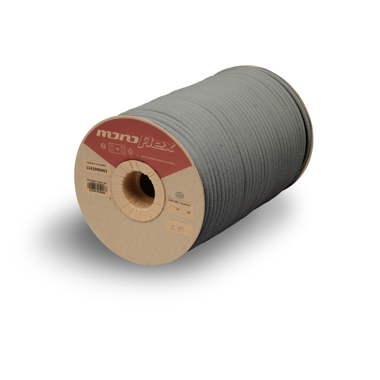 Cable Sandow haute résistance à l'abrasion qualité Monoflex couleur gris. Plusieurs diamètres disponibles