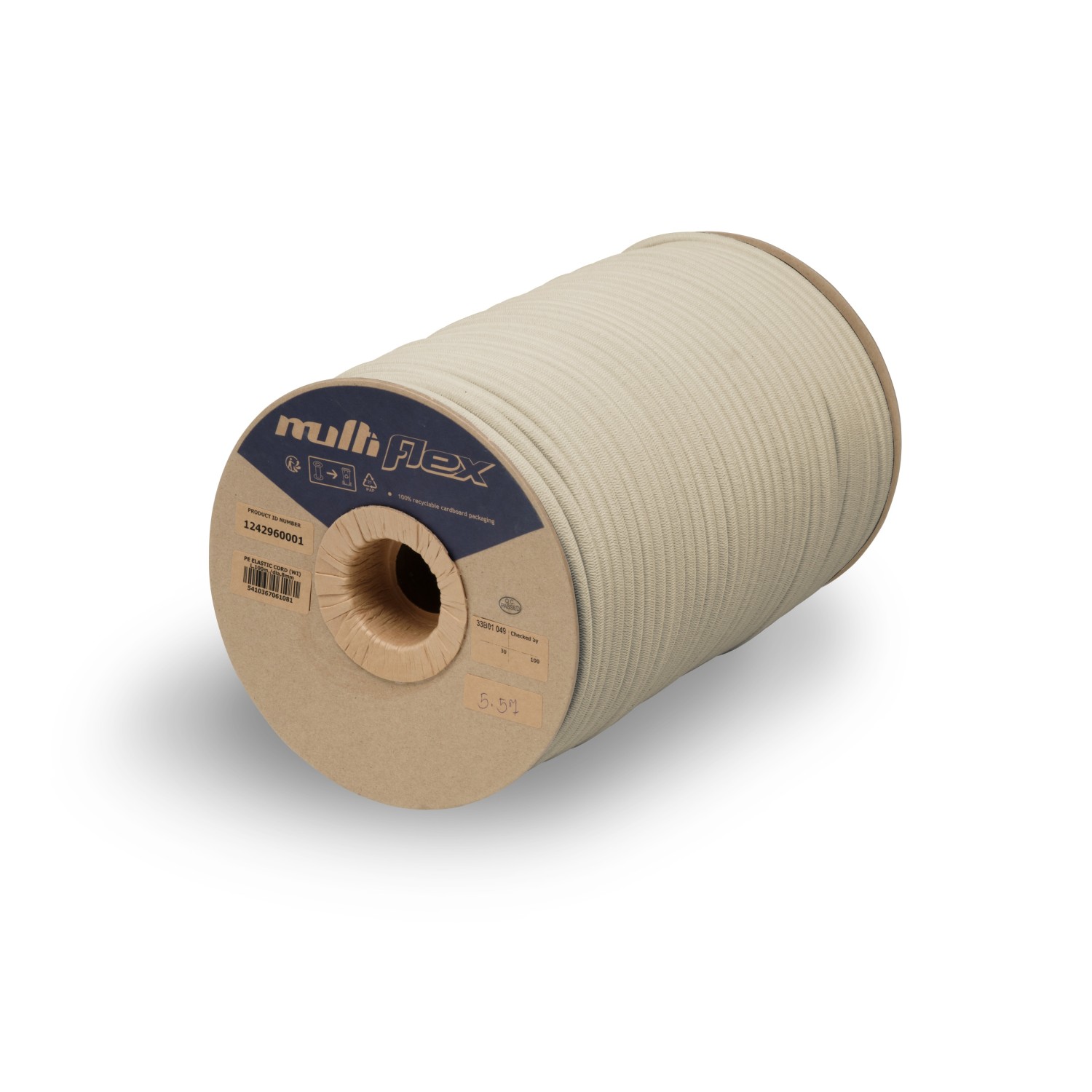 Klassieke multidraad trapezekoord, Multiflex kwaliteit, beige kleur. Verschillende diameters beschikbaar.