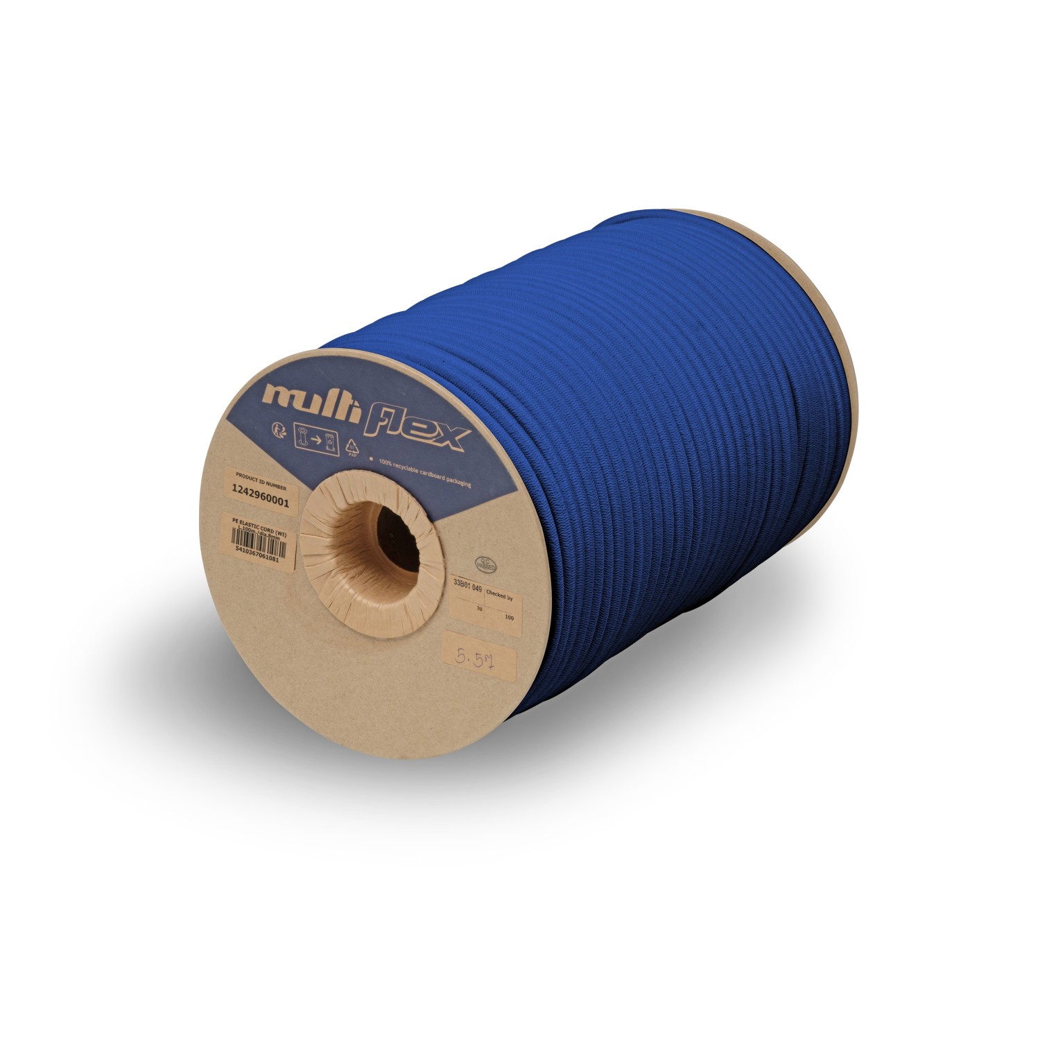 Klassieke multidraad trapezekoord, Multiflex kwaliteit, blauwe kleur. Verschillende diameters beschikbaar.