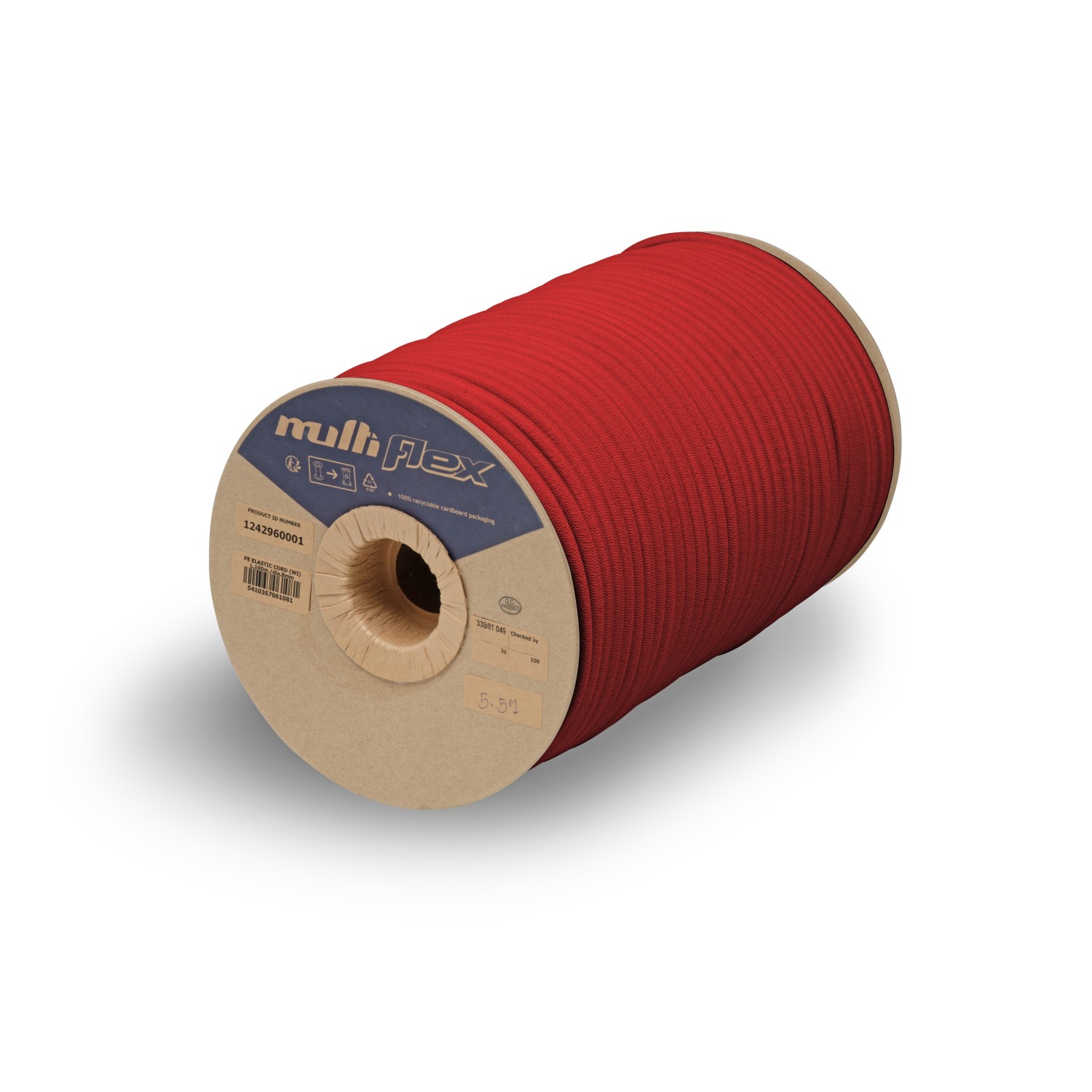 Klassieke multidraad trapezekoord, Multiflex kwaliteit, rode kleur. Verschillende diameters beschikbaar.