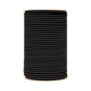 Shock cord vertical reel black colour yarn.