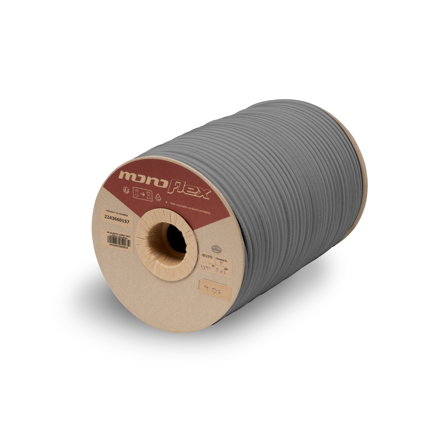 Best overall shock cord reel monoflex quality grey colour. Several diameters available