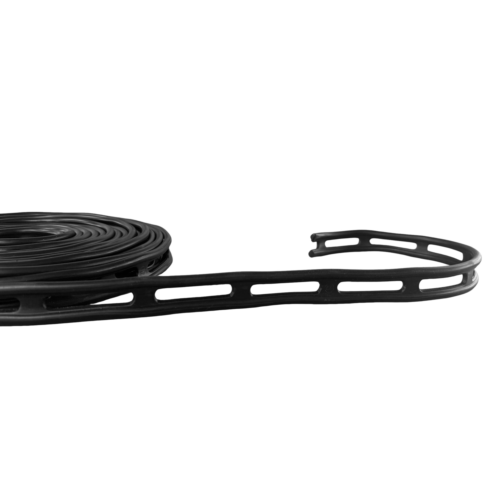 Detailopname van de ovale EPDM ladderband structuur met bevestigingsgaten